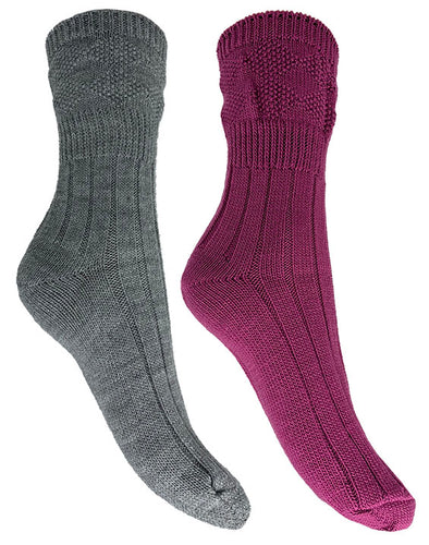 2 PK LADIES ULTIMATE LOOSE TOP SOCKS