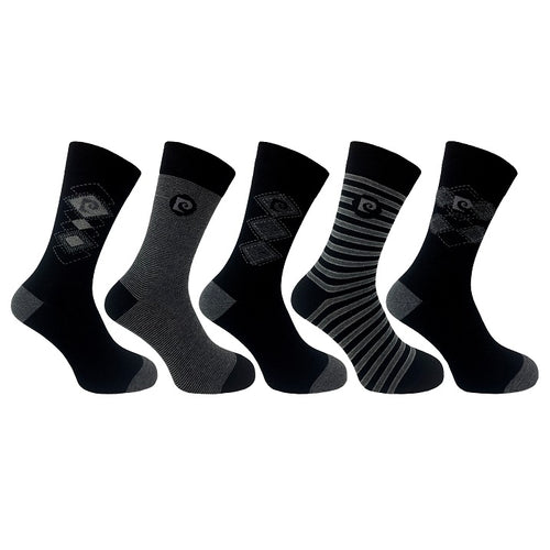 5 PK PIERRE CARDIN DESIGN SOCKS