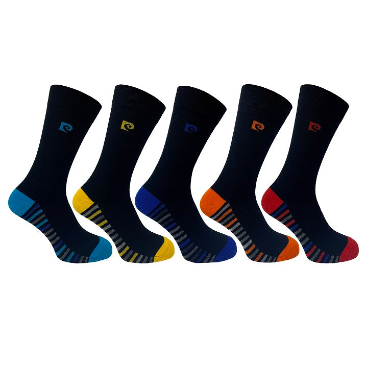 5 PK PIERRE CARDIN DESIGN SOCKS